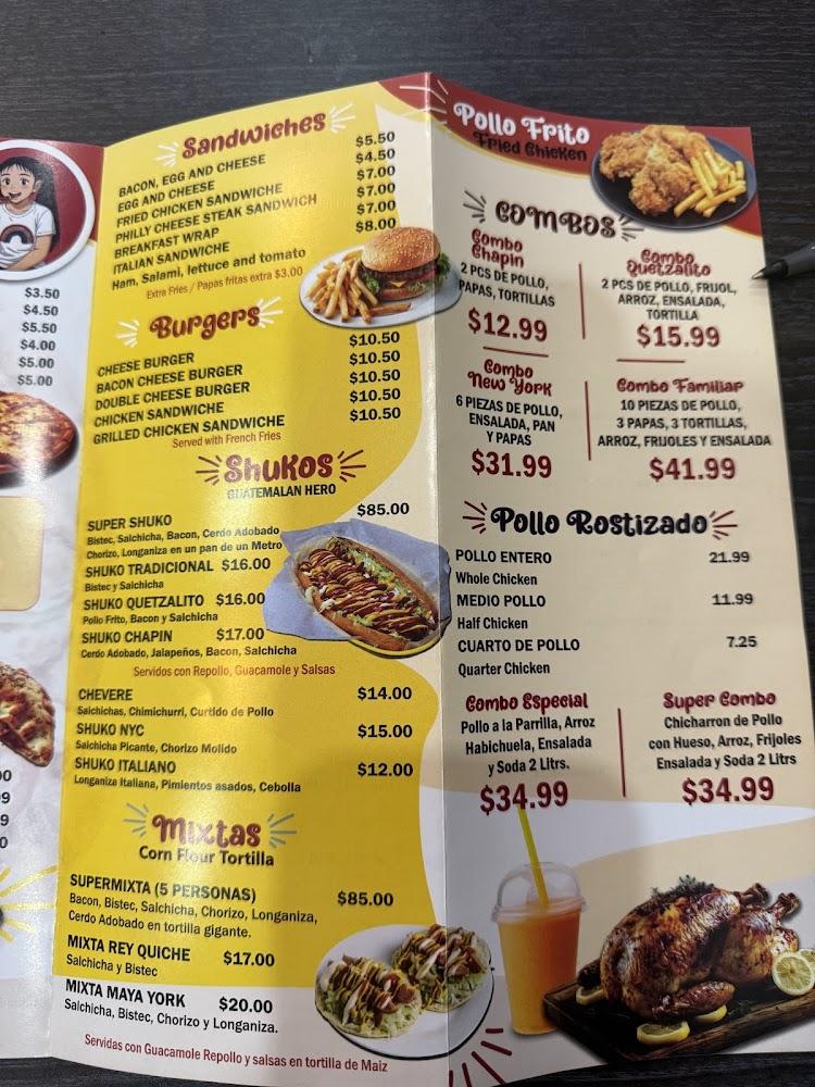 EL QUETZALITO SOPHIES RESTAURANTE & PIZZERIA Menu image 4